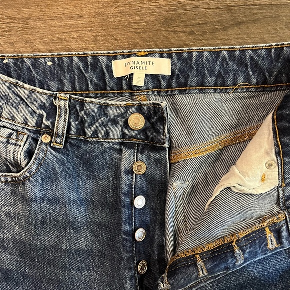 High waisted straight jeans with button fly size 29 - Picture 3 of 3